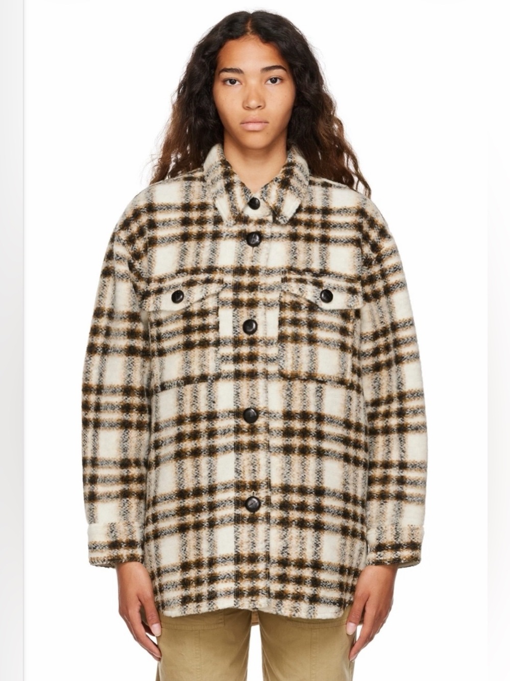 Isabel Marant Harveli Coat in Ecru Size: 36